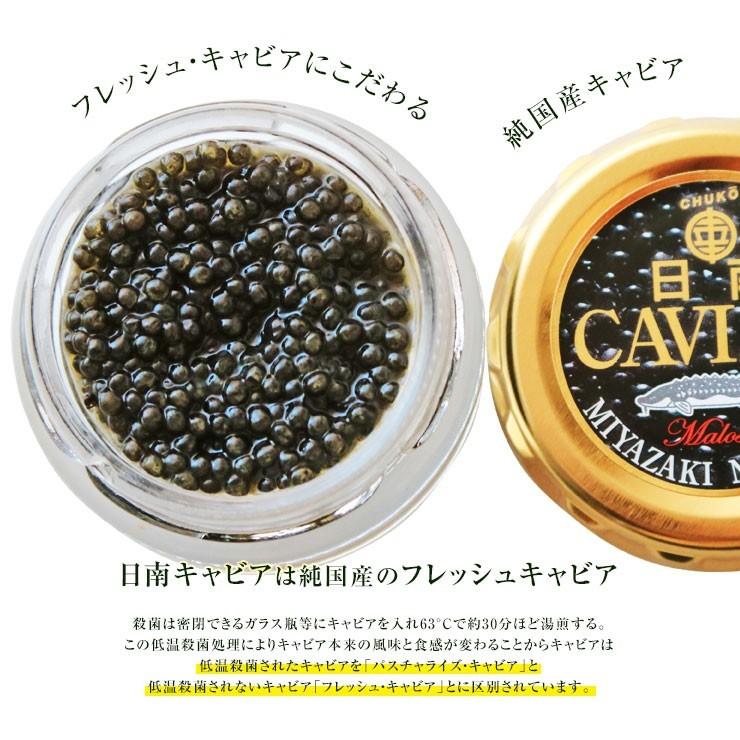 宮崎県産 国産 フレッシュキャビア 生キャビア 日南キャビア(きゃびあ) 5g×4 冷凍 魚卵 最高級 防腐剤不使用 非加熱 世界三大珍味 低塩分 |  | 01