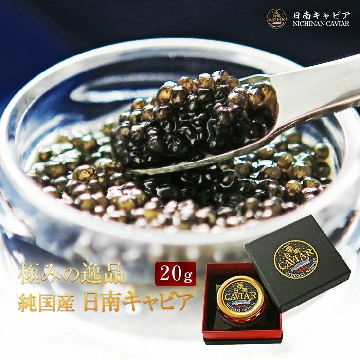 宮崎県産 国産 フレッシュキャビア 生キャビア 日南キャビア(きゃびあ) 100g 贈答用化粧箱入 冷凍 魚卵  防腐剤不使用 非加熱 世界三大珍味 低塩分  高級ギフト | 