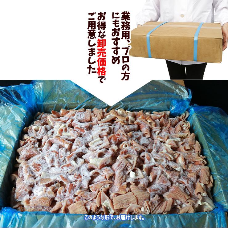 国産 豚 小腸(ショウチョウ/白モツ/白もつ/ホルモン/ほるもん/豚もつ) カット済み ボイル下茹で済み 約10kg 業務用 生 冷凍 済 送料無料 |  | 04