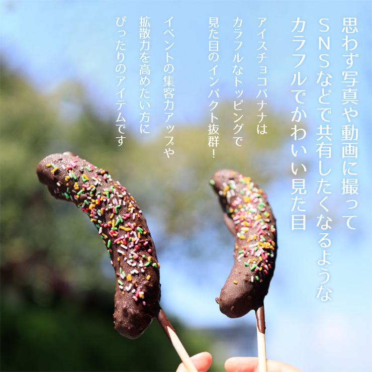 業務用120本】個包装 チョコバナナ アイス 冷凍 屋台 文化祭・学園祭