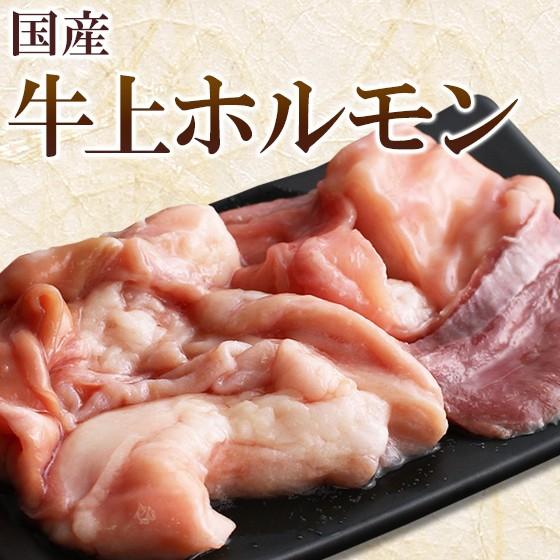 肉 牛肉 ホルモン 国産 牛 上ホルモン (小腸 ギアラ ハツ のミックス) 200g 焼肉 バーベキュー BBQ もつ鍋 ギフト対応不可｜meat-tamaya