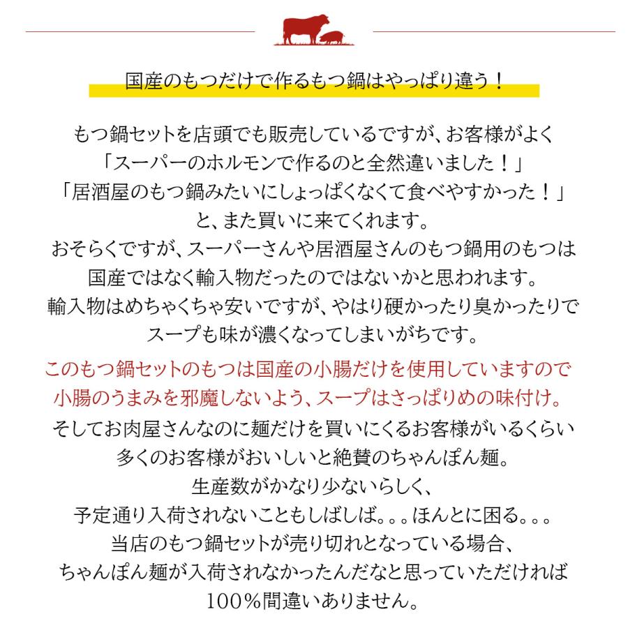 お歳暮 博多もつ鍋 お試し Sセット (国産牛小腸200g) ギフト ホルモン鍋 内祝い お誕生日 化粧箱対応|meat-tamaya|05