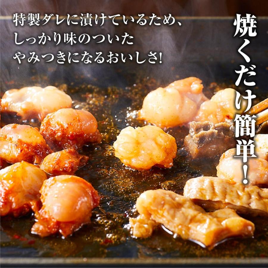 やみつきホルモンセット2種（辛ダレ、味噌ダレ） : 熊野牛専門店