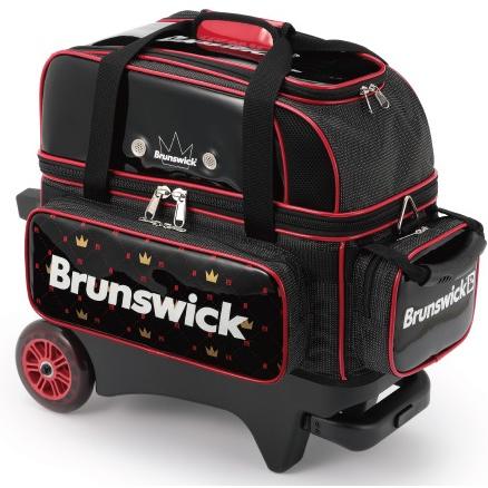 【美品】Brunswick ダブルローラー 2ボール ボウリングバッグ 2025 BB220 ブランズウィック ダブルローラー ボウリングバック / Brunswick