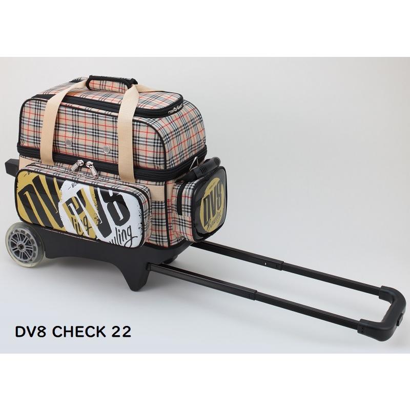 お買い得品 BD180 ダブルローラーバッグ タータンチェック柄 DV8 Double Roller Bag (Blue Check) DV8 ダブルローラーバック ブルーチェック