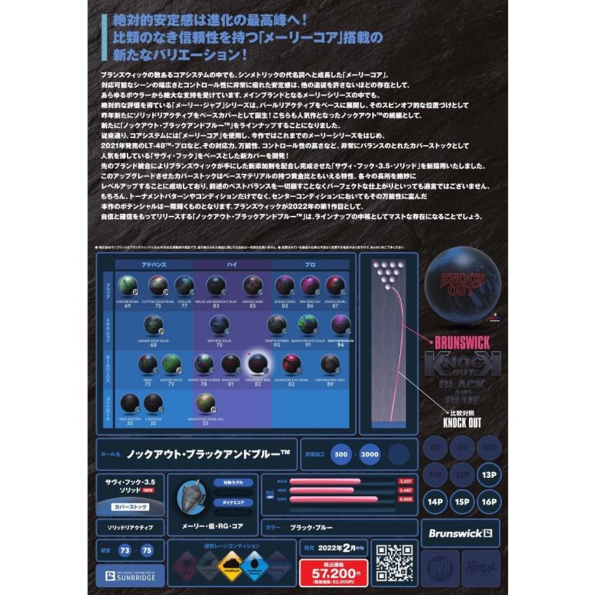 【SALE】ノックアウト ブラックアンドブルー ブランズウィック Brunswick / KNOCK OUT BLACK AND BLUE MYK3010093093