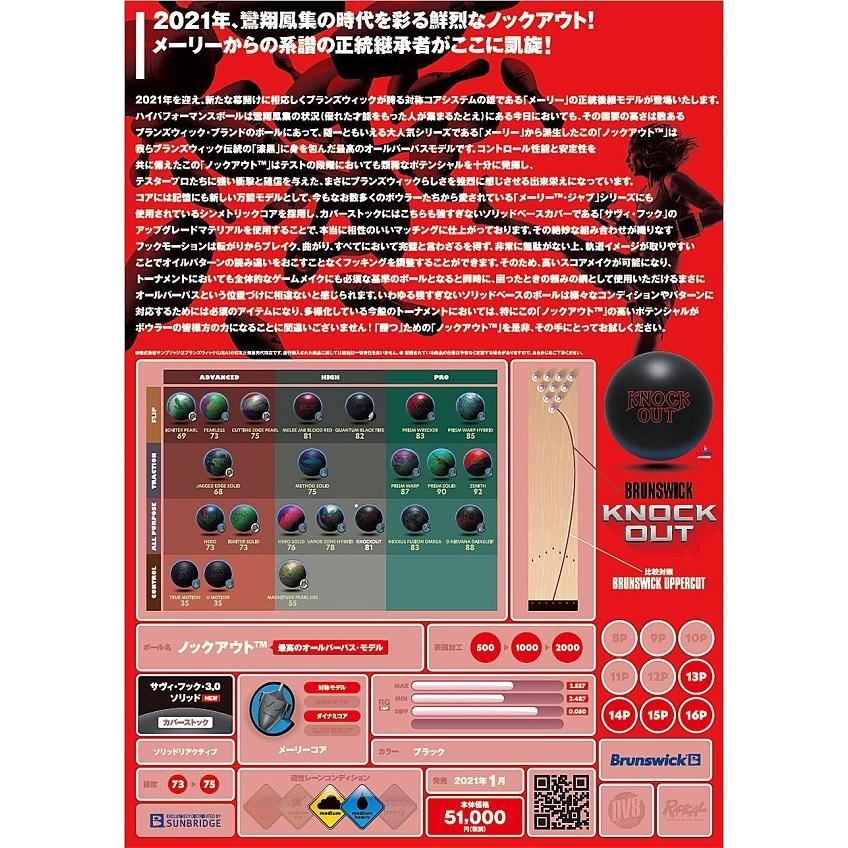 ノックアウト ブランズウィック Brunswick / KNOCK OUT KNOCKOUTBrunswickbowlingballメビウス ストア MEBIUS DESIGN