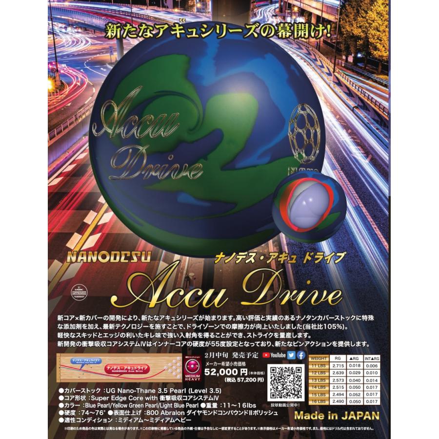 ナノデス・アキュドライブ ＡＢＳ Nanodesu Accu Drive :nanodesu-Accu-Drive-abs-bowling:メビウス  ストア MEBIUS DESIGN 通販 