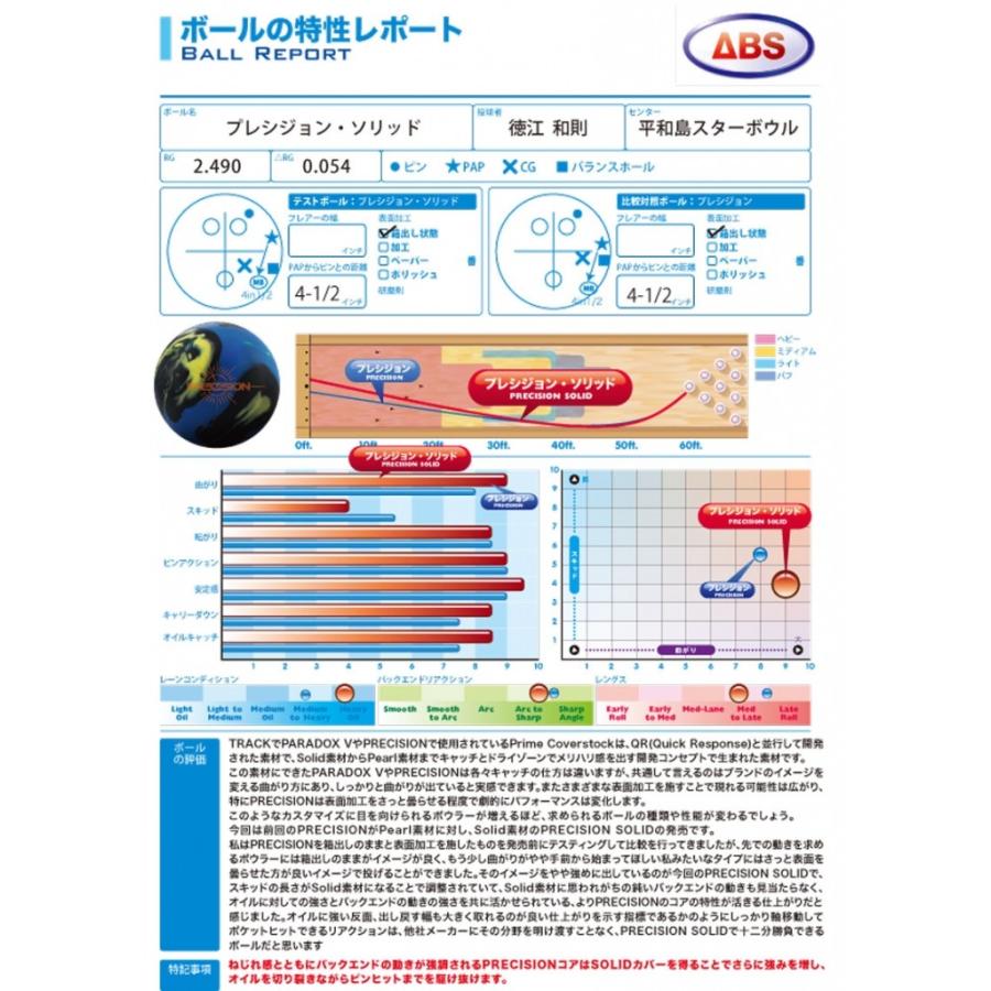 SALE】プレシジョン ソリッド トラック ボウリングボール PRECISION