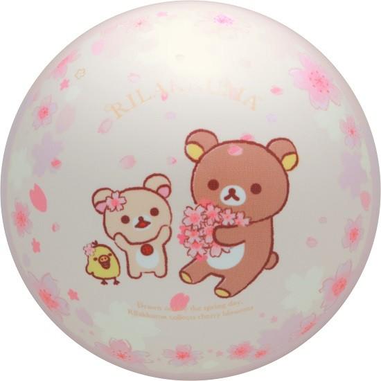 リラックマのポリエステルボール 【ＳＡＫＵＲＡ】 ボウリングボール Rilakkuma Sakura｜mebius-store