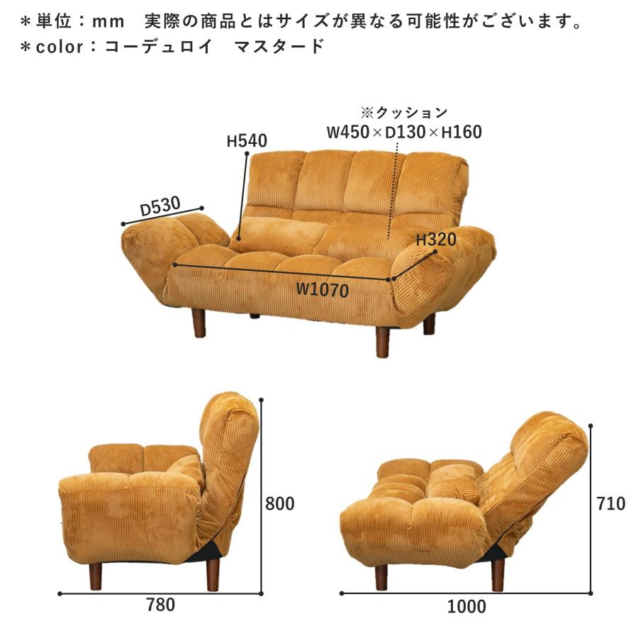 シンプルなデザインで使い易い2人掛けソファー＜ファクトIII＞8837687