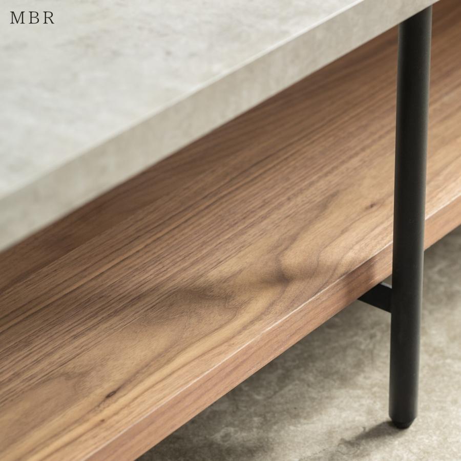 選べる2カラーコンクリート調と木目調を組み合わせたテレビボード 幅120