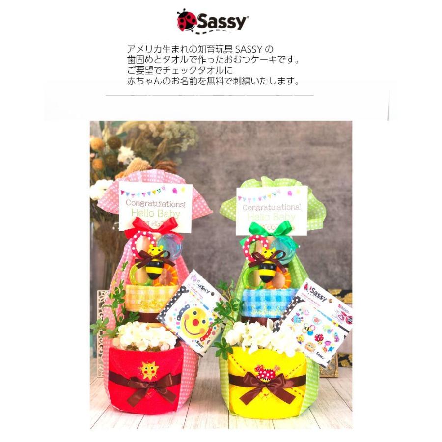 Sassy（知育玩具） おむつケーキ 3段 Sassy サッシー 出産祝い 歯固め 