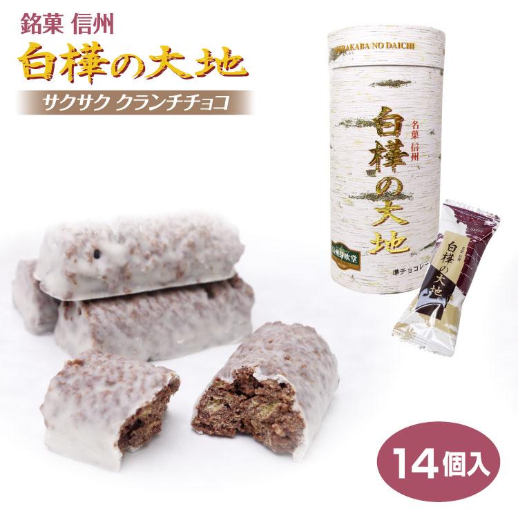 白樺の大地 14個入 紙缶 ユニーク 白樺 チョコレート 長野県 お土産