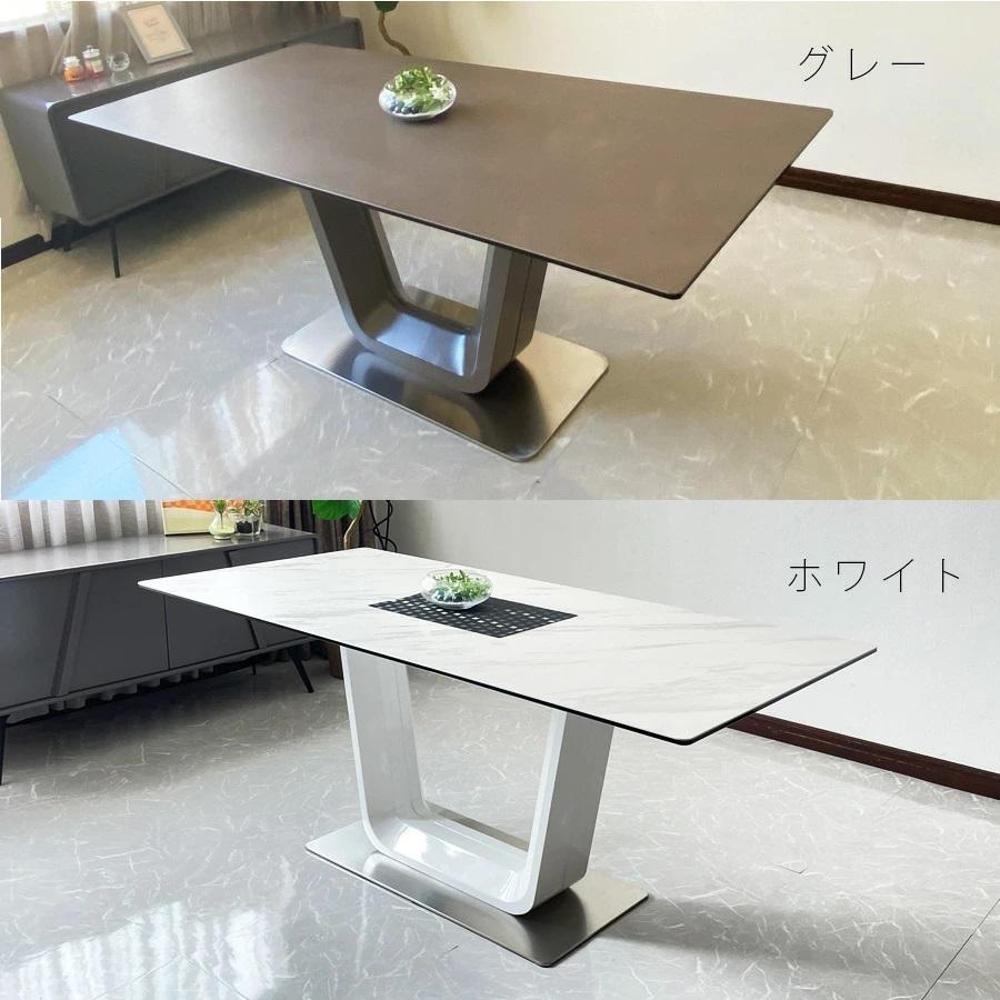 スペイン製の重厚感のあるダイニングテーブルセット セラミック ダイニング テーブルセット 幅180cm 4人掛け スペイン製