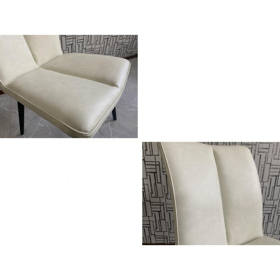 ダイニングチェア 2脚セット ソフトレザー 回転チェア 椅子 リビング