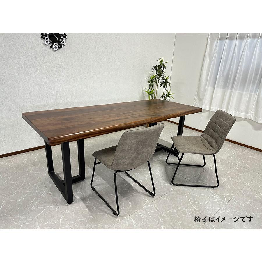 ダイニングテーブル 無垢 ハギ材 幅200cm モンキーポッド 天厚 ダイニングテーブル 無垢 ハギ材 幅200cm モンキーポッド 天厚
