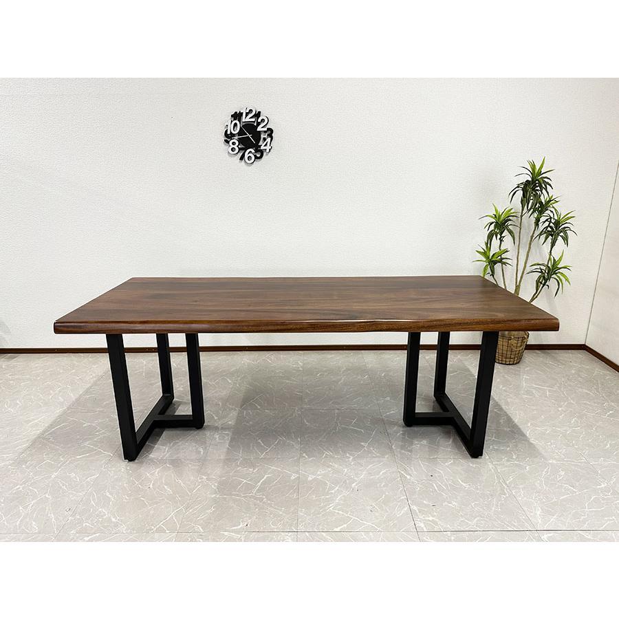 ダイニングテーブル 無垢 ハギ材 幅200cm モンキーポッド 天厚 ダイニングテーブル 無垢 ハギ材 幅200cm モンキーポッド 天厚