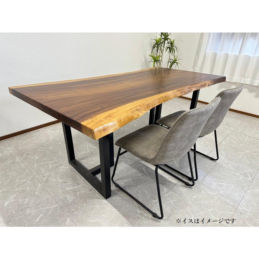 無垢 一枚板テーブル 幅180cm 天厚55mm 一点モノ 脚付き 一枚板 座卓可
