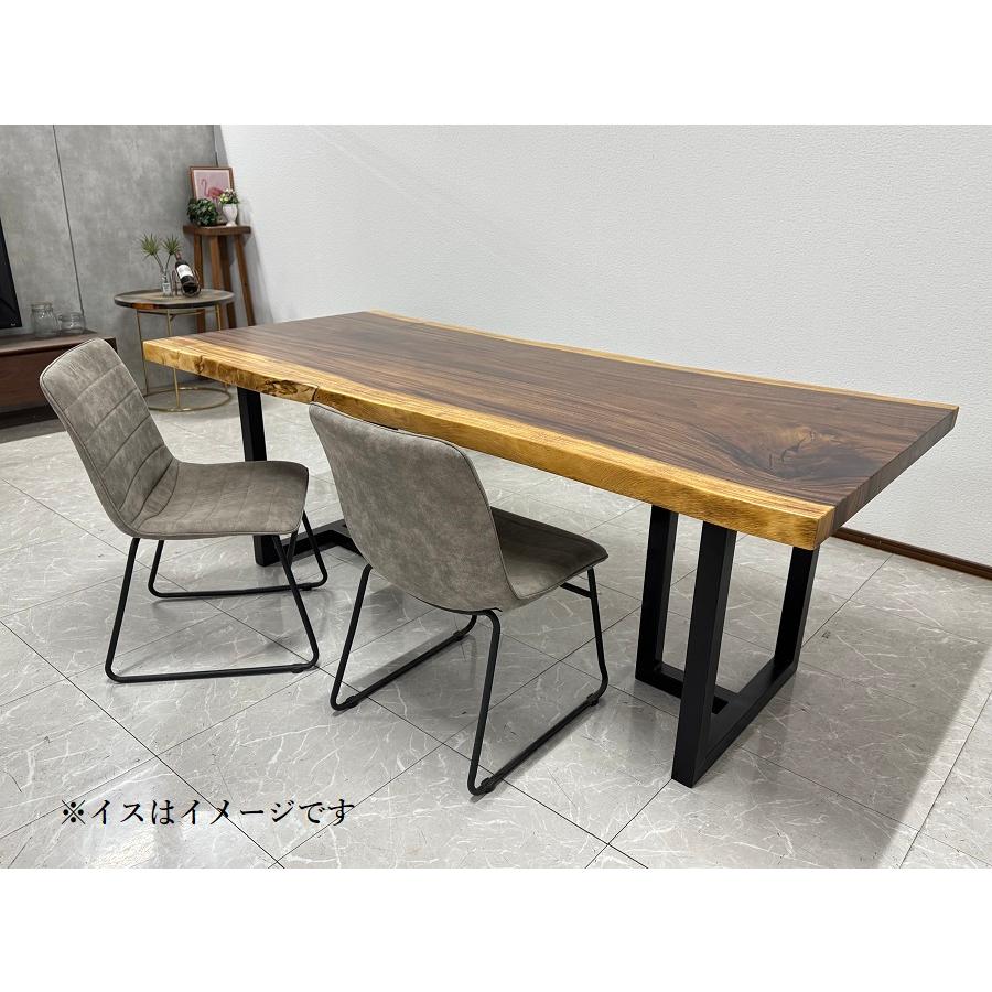 無垢 一枚板テーブル 幅200cm 天厚5.5 一点モノ 脚付き 一枚板 座卓可