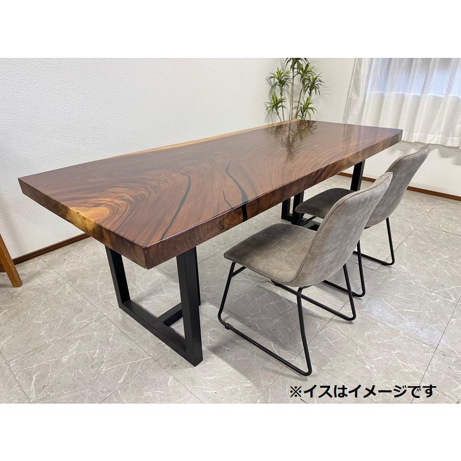 無垢 一枚板テーブル ダイニングテーブル 幅210.5cm 天厚7cm 一点モノ