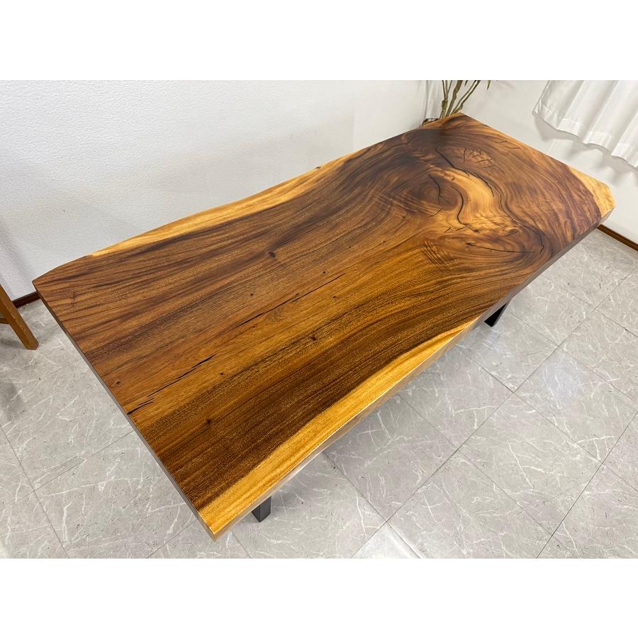 激安 無垢 一枚板 210cm×70cm 無垢 一枚板テーブル ダイニングテーブル 幅210cm 天厚7.2cm 一点モノ