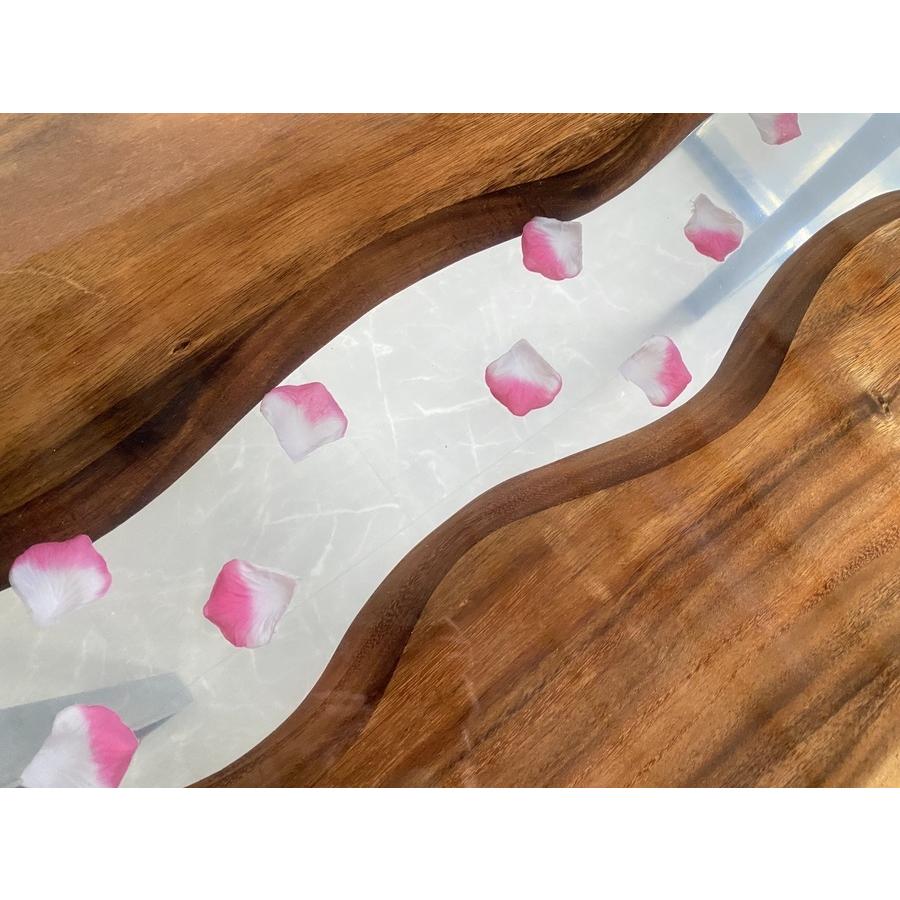 レジンテーブル ダイニングテーブル 一枚板 花 花びら 紅葉 桜 レジン