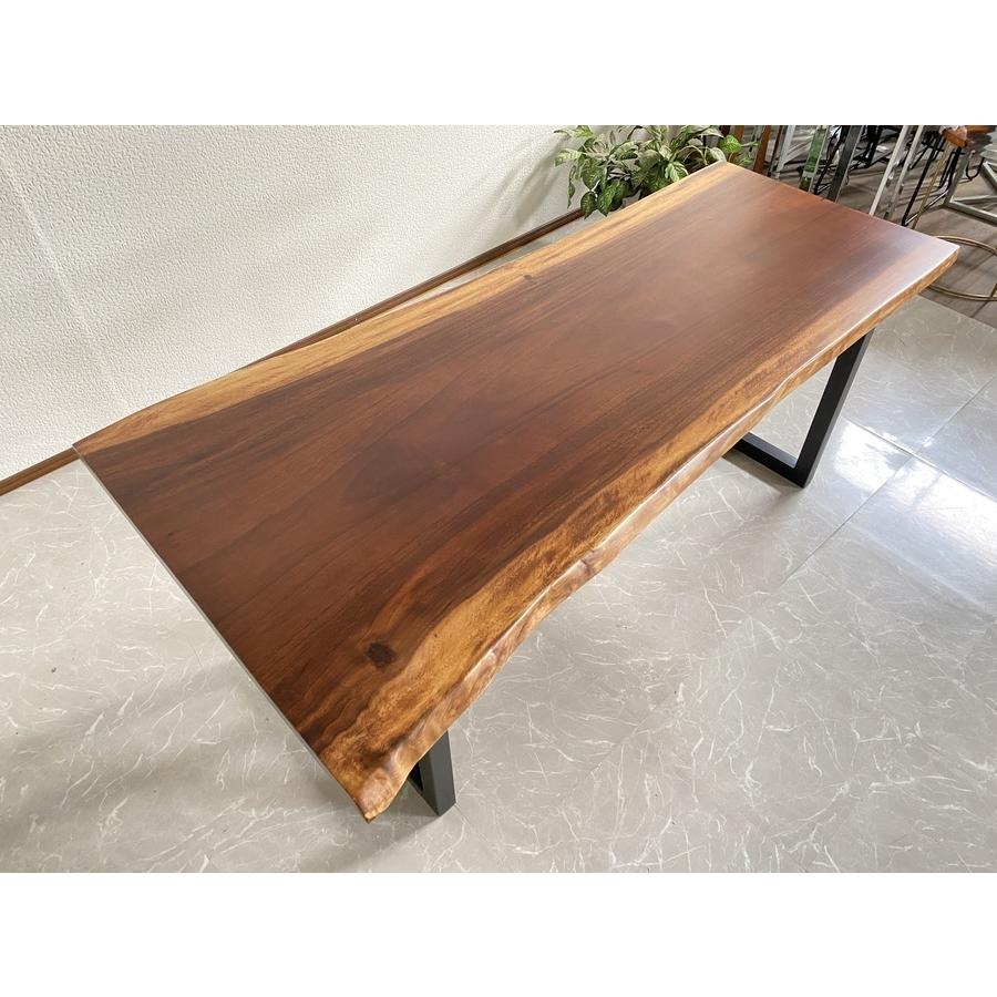 一枚板 ダイニングテーブル モンキーポッド 190cm 天厚4cm 一枚板 ダイニングテーブル モンキーポッド 190cm 天厚4cm