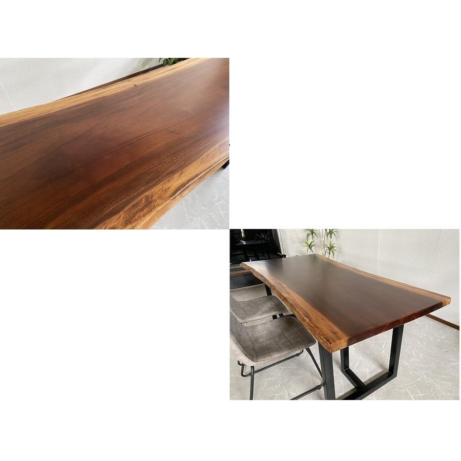 一枚板 ダイニングテーブル モンキーポッド 190cm 天厚4cm 一枚板 ダイニングテーブル モンキーポッド 190cm 天厚4cm