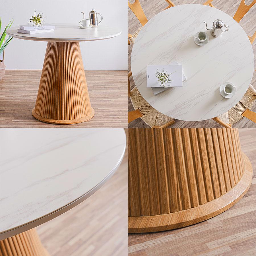 セラミック ダイニングテーブル ホワイト 100cm ラウンドテーブル セラミックダイニングテーブル 幅100cm 丸テーブル グレー