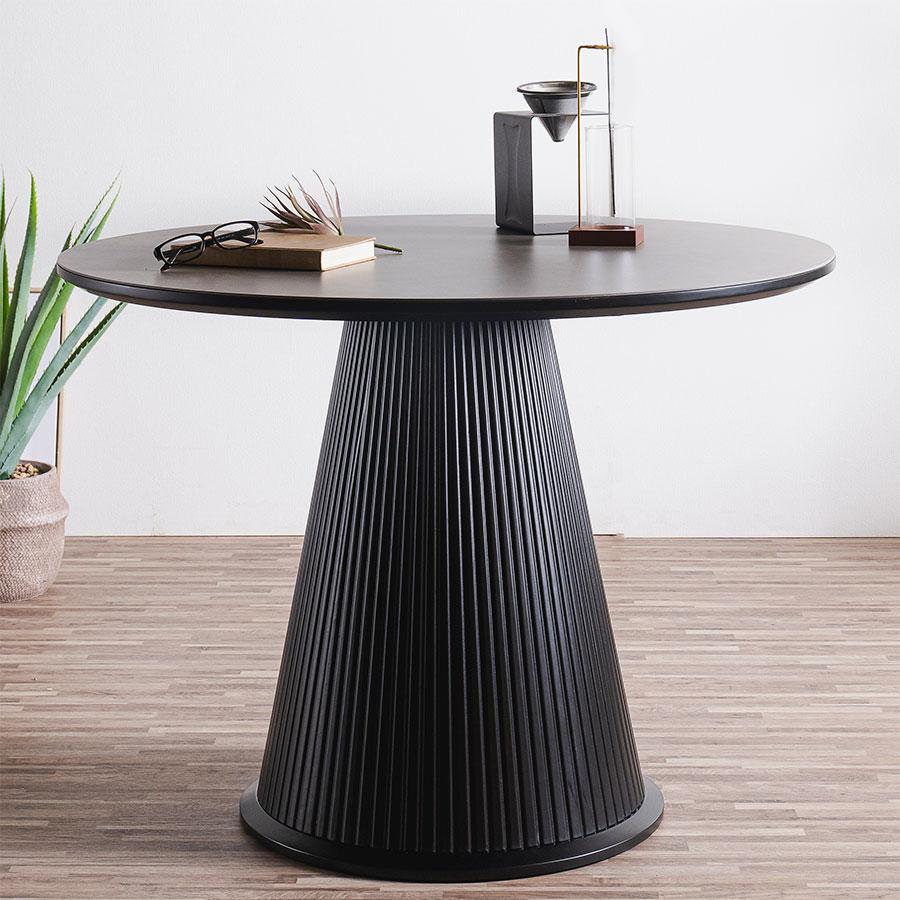 MIKI 大川家具系高級ダイニング丸テーブル天然木 150cm MIKI 大川家具