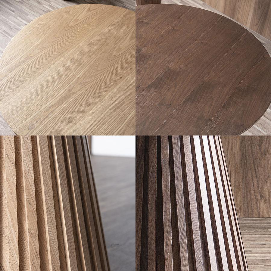 ダイニングテーブル 丸テーブル 110cm 丸 丸型 ナチュラル/ブラウン 天然木突板 おしゃれ 木製 テーブル 円形 プルート |  | 06