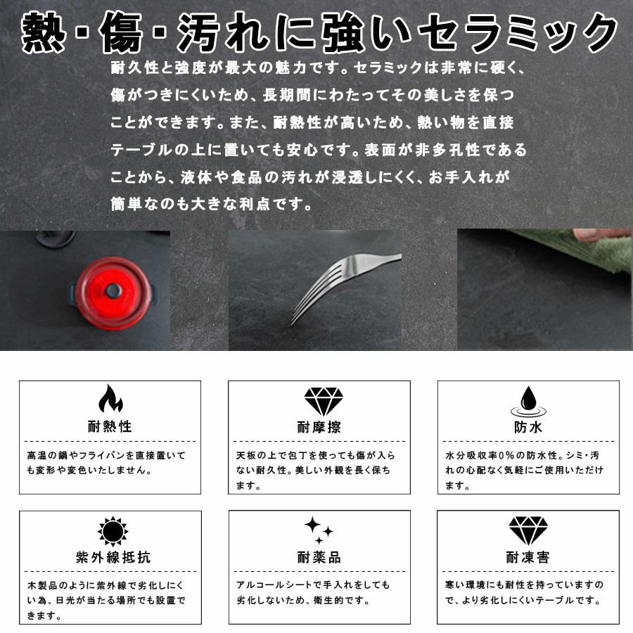 ターンテーブル 回転台 40cm セラミック 大理石風 回転盤 丸 直径40cm