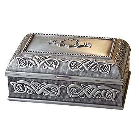 21年製 新品 手作りアイルランドクラダジュエリーボックスby Mullingar Pewter アクセサリーケース Populationmalawi Org
