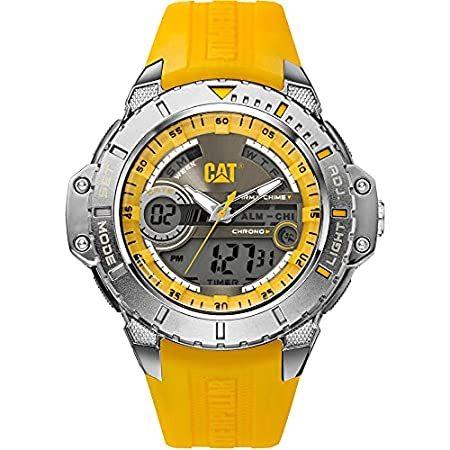 売れ筋新商品 CAT Colo Casual, Rubber and Steel Stainless Quartz 'Anadigit' Men's WATCHES 腕時計