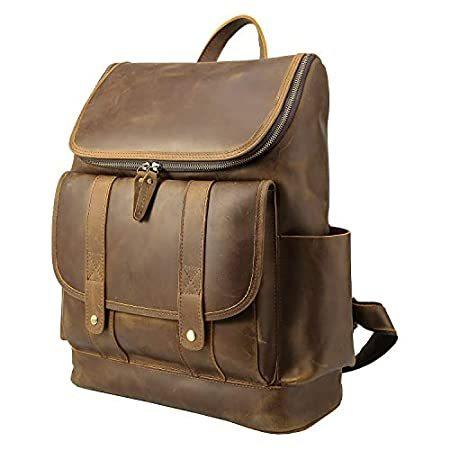 最終値下げ Inch 15.6 Leather Cowhide Grain Full Vintage Laptop Office Travel Backpack ノートパソコンバッグ、ケース 最終値下げ Inch 15.6 Leather Cowhide Grain Full Vintage Laptop Office Travel Backpack ノートパソコンバッグ、ケース