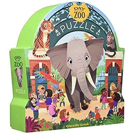 最旬ダウン - Creek Crocodile Day Ag Kids For Pc, 48 Puzzle, Jigsaw - Zoo Museum The At ジグソーパズル