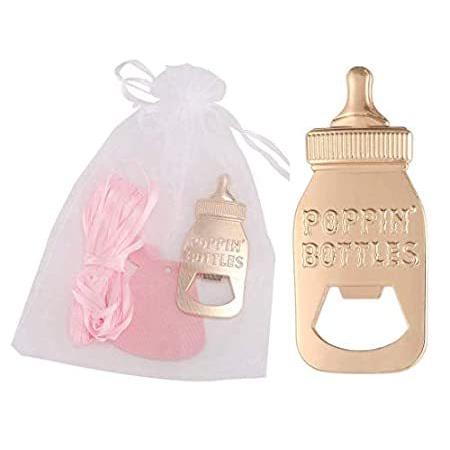 高級感 Baby Opener Bottle Shaped Bottle Poppin Pack 48 Yuokwer Shower Bi 1st Favor 栓抜き、缶切り、オープナー