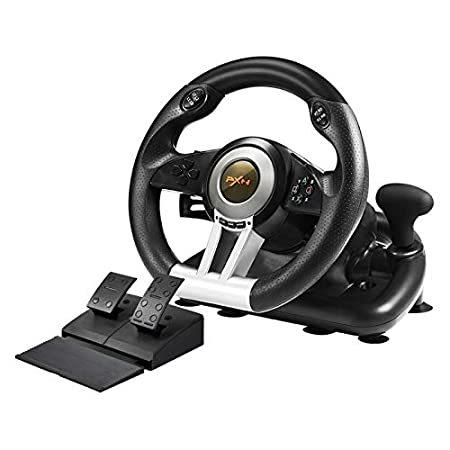 通販 USB Wheel, Racing PC V3II PXN Car fo Pedals with Wheel Steering Gaming Race その他PC用ゲームコントローラー