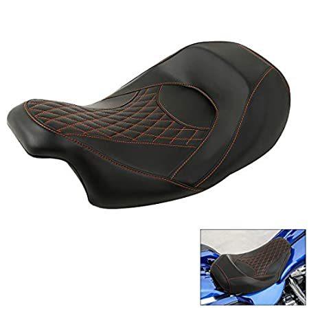 Driver Front Rider Seat Low-Profile Solo 日本最級 Tourin For Harley Touring Fit 売却