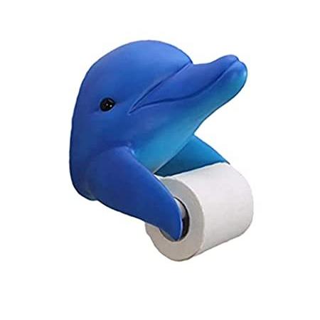 種類豊富な品揃え Shark Ocean lanyinxianzi Dolphin Hol Tissue Roll Resin Holder, Paper Toilet ポスト、郵便受け