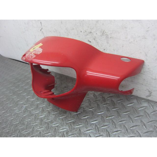 スズキ レッツ4 CA41A? ヘッドライトカバー 赤 レッド 割れ有り 