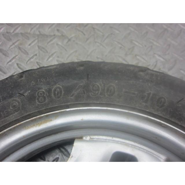 【おまけ多数】スズキ レッツ4（後輪タイヤ新品同様・訳あり）三浦市より スズキ レッツ4 CA43A 純正リアホイール 10×2.15 フレ有 CA43A-1208