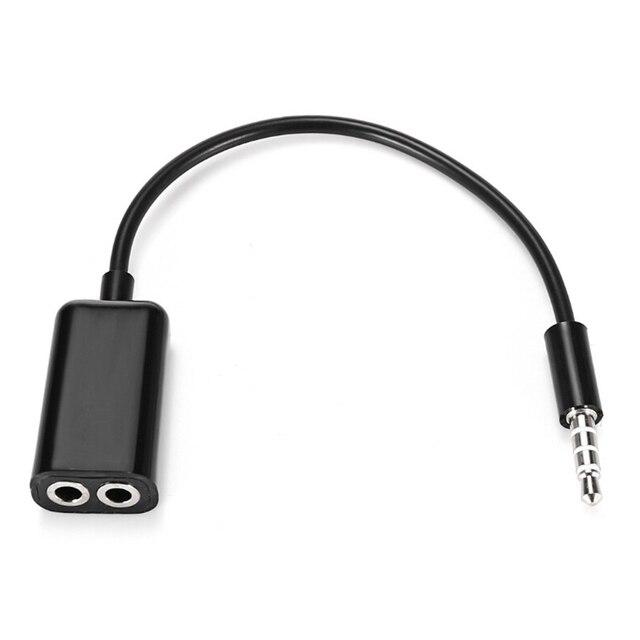 オーディオ分岐ケーブル】 ダブルイヤホンケーブル 3.5mm イヤホン