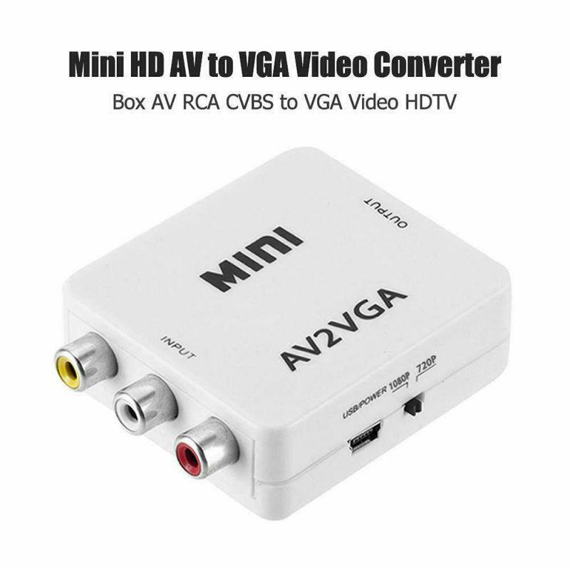 万能コンバータ】 AV【PC/DVD】から VGA【TV/モニター】へ出力