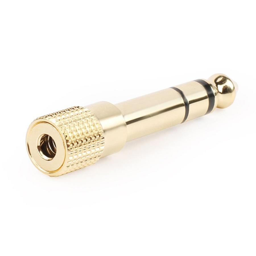 3.5mm ステレオ ミニプラグ (オス) - 6.3mm 標準プラグ (メス