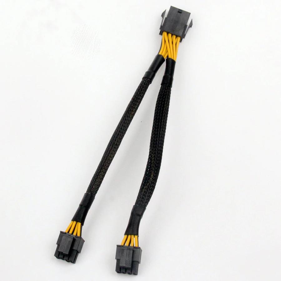 CPU電源 8ピン から CPU 8ピンx2 EPS12V8pin 分岐ケーブル 20cm 【管理