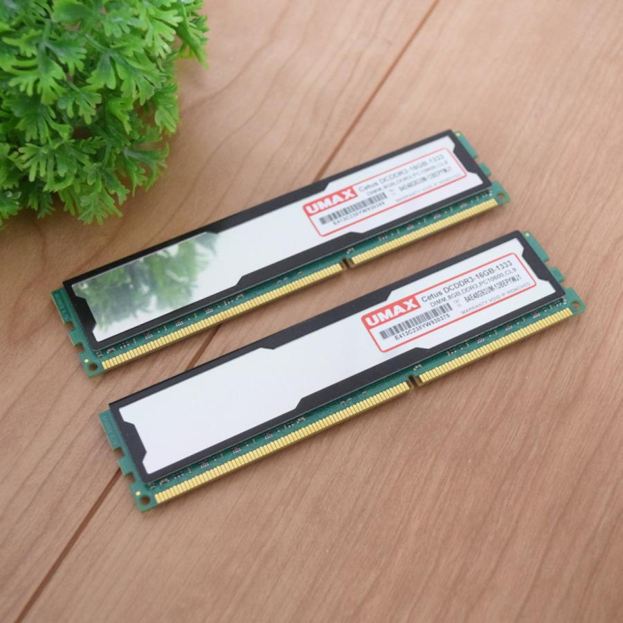 【値下げ】UMAX Cetus DCDDR3-16GB-1333（8GB×4枚） UMAX Cetus DCDDR3-16GB-1333 [DDR3 PC3-10600 8GB 2枚組
