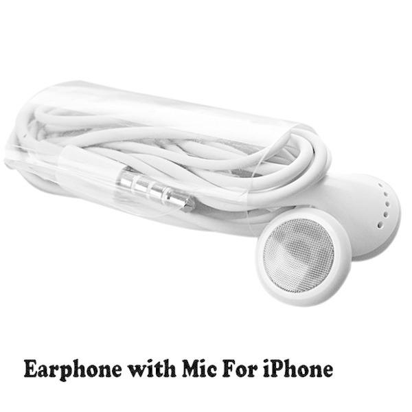 高品質 iPhone 6 5 4 対応 110cm ヘッドセットマイク 音量調整対応