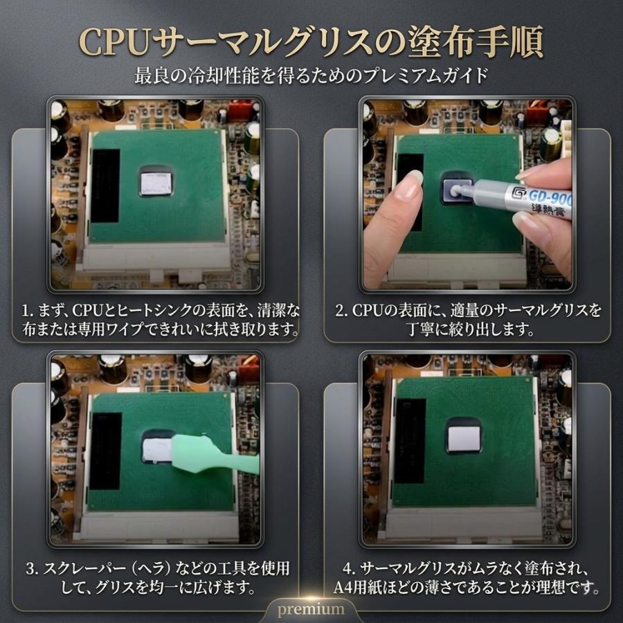 GD-3】究極の伝導率 7.5W/M-K CPUグリス 1g GD-3 超高性能 シリコン